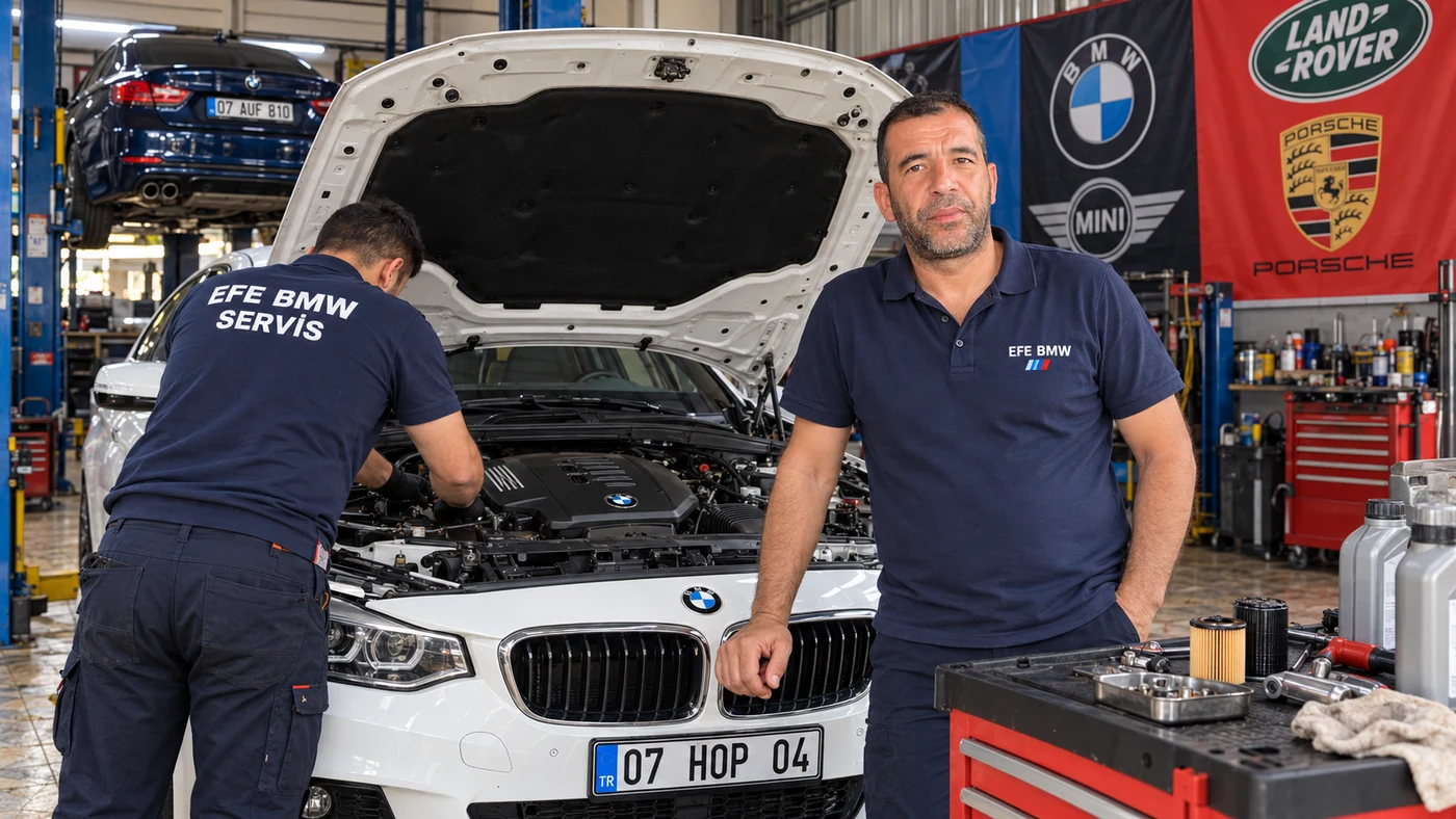 EFE BMW Özel Servis Kumluca arıza tespiti ve motor kontrolü